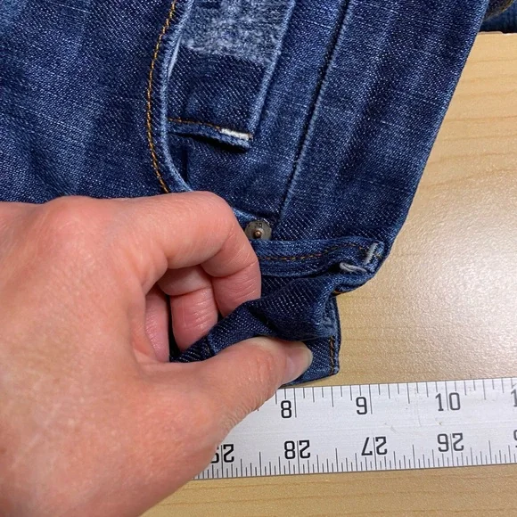 Joe's Jeans Cigarette Slim Straight Leg Mid Rise Jeans Dark Wash Size 29 - Picture 9 of 11